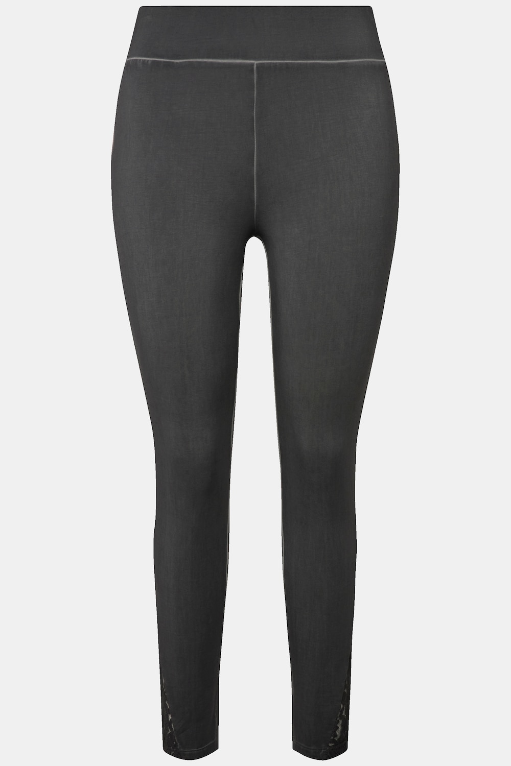 Stora storlekar Leggings, Dam, grå, storlek: 48, Bomull, Mia Moda