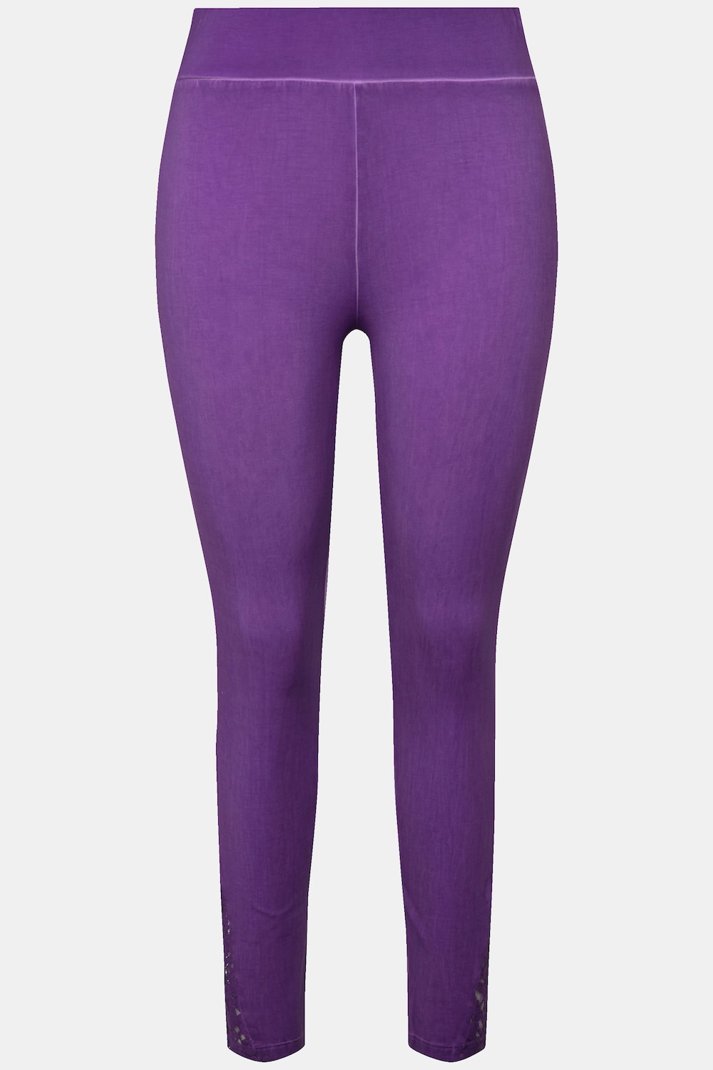 Stora storlekar Leggings, Dam, lila, storlek: 44, Bomull, Mia Moda
