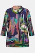 Shirt, grafische print, col, 3/4-mouwen