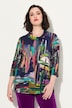 Shirt, grafische print, col, 3/4-mouwen
