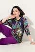 Shirt, grafische print, col, 3/4-mouwen