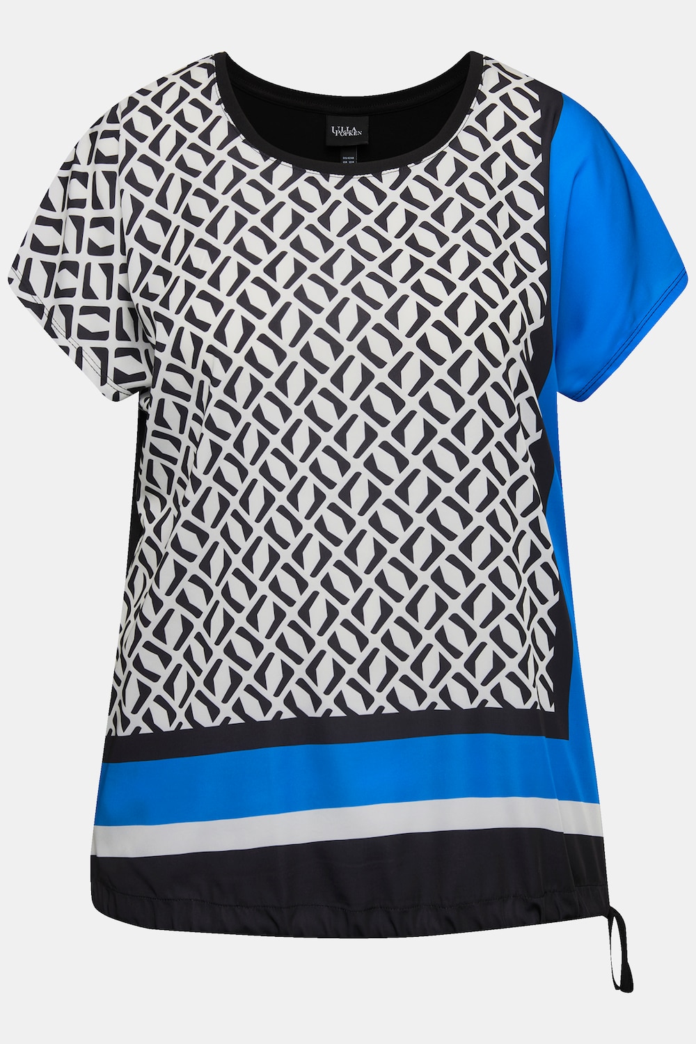Stora storlekar Vävd topp, Dam, svart, storlek: 58/60, Viskos/Polyester, Ulla Popken