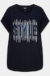 T-Shirt, Ziersteinmotiv, Oversized, Rundhals, Halbarm