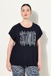 T-Shirt, Ziersteinmotiv, Oversized, Rundhals, Halbarm
