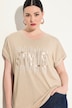 T-Shirt, Ziersteinmotiv, Oversized, Rundhals, Halbarm