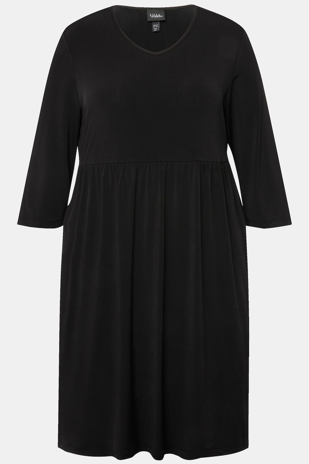 Stora storlekar Lång topp, Dam, svart, storlek: 58/60, Polyester, Ulla Popken