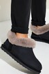 Schoenen van lamsvacht, veloursleer, voering van lamsvacht