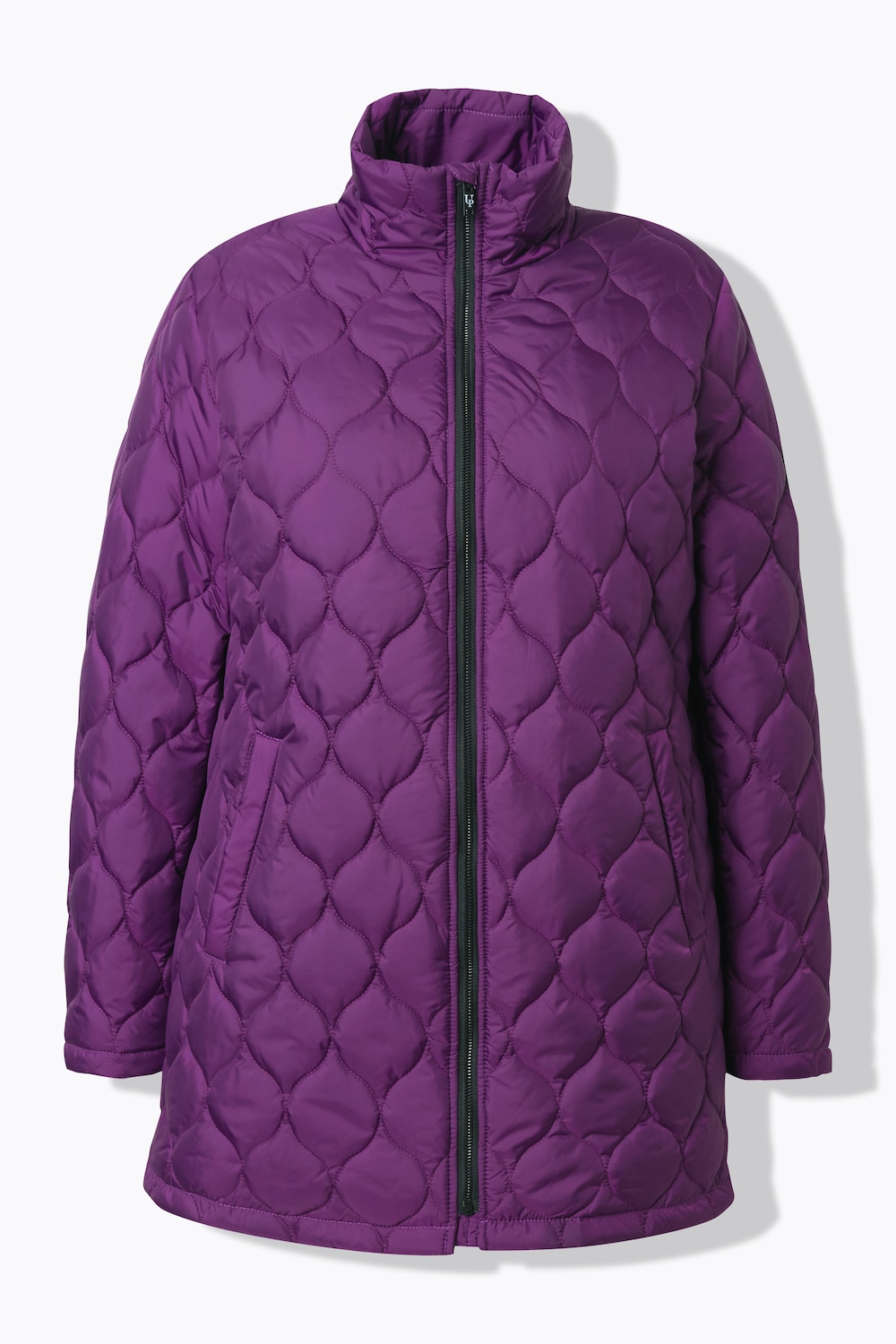Stora storlekar HYPRAR Quiltad jacka i vattenavvisande material med ståkrage, Dam, lila, storlek: 42/44, Polyester, Ulla Popken