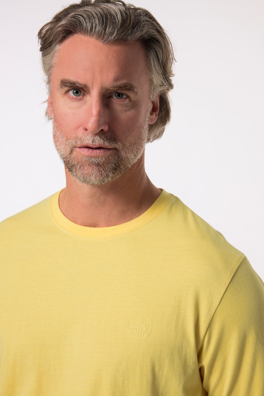 Stora storlekar T-shirt, Her, gul, storlek: 84/86, Bomull/Polyester, Boston Park