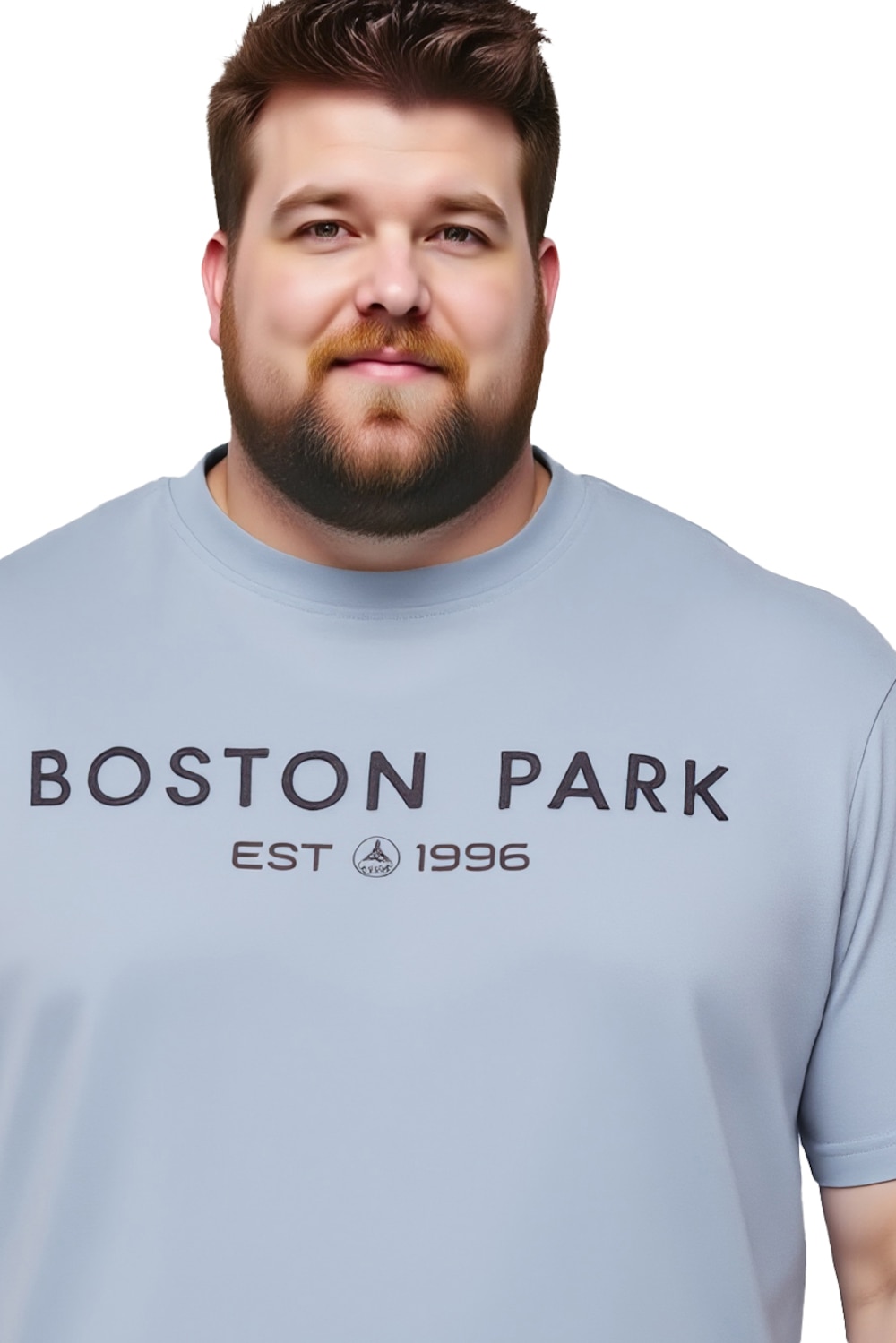 Stora storlekar T-shirt, Her, blå, storlek: 56/58, Bomull, Boston Park