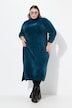 Chenille-Kleid, Strukturstrick, Rollkragen, Langarm