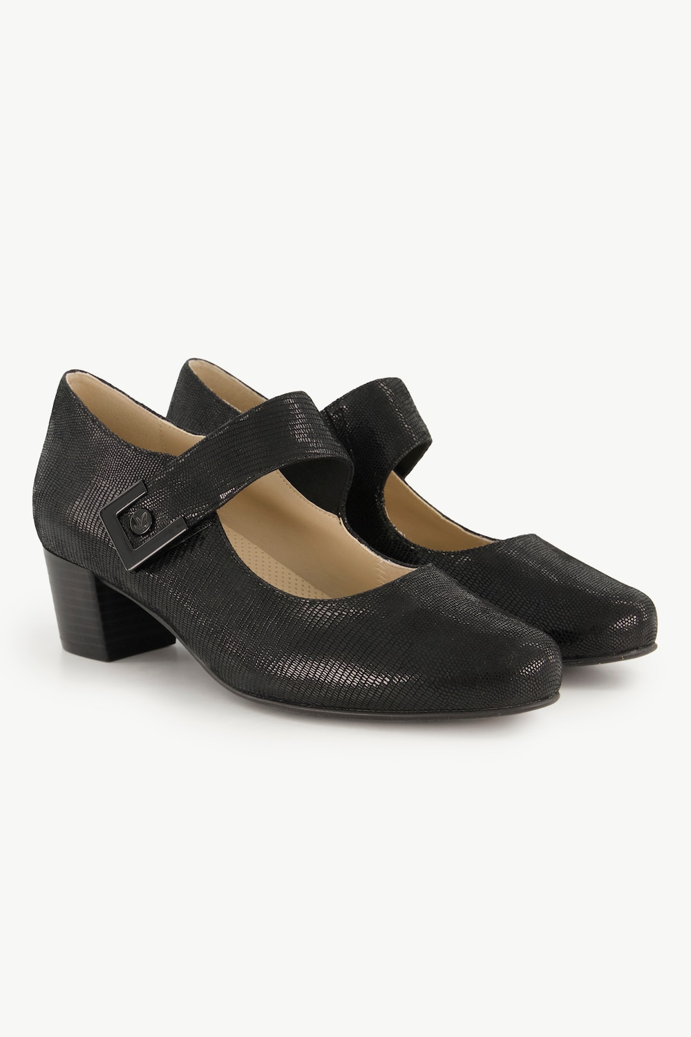 Caprice Leder-Pumps, Damen, schwarz, Größe: 41, Leder/Kunstseide, Ulla Popken