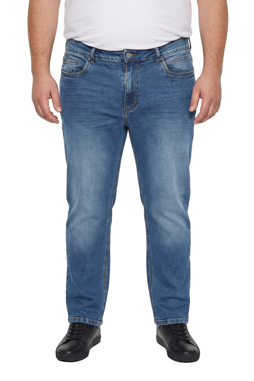 Stora storlekar Jeans, Her, blå, storlek: 26, Bomull, Men Plus