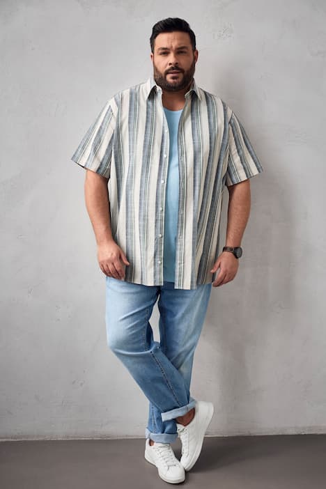 Men+ jeans, 5-pocket, tapered loose fit, tot mt. 36/72