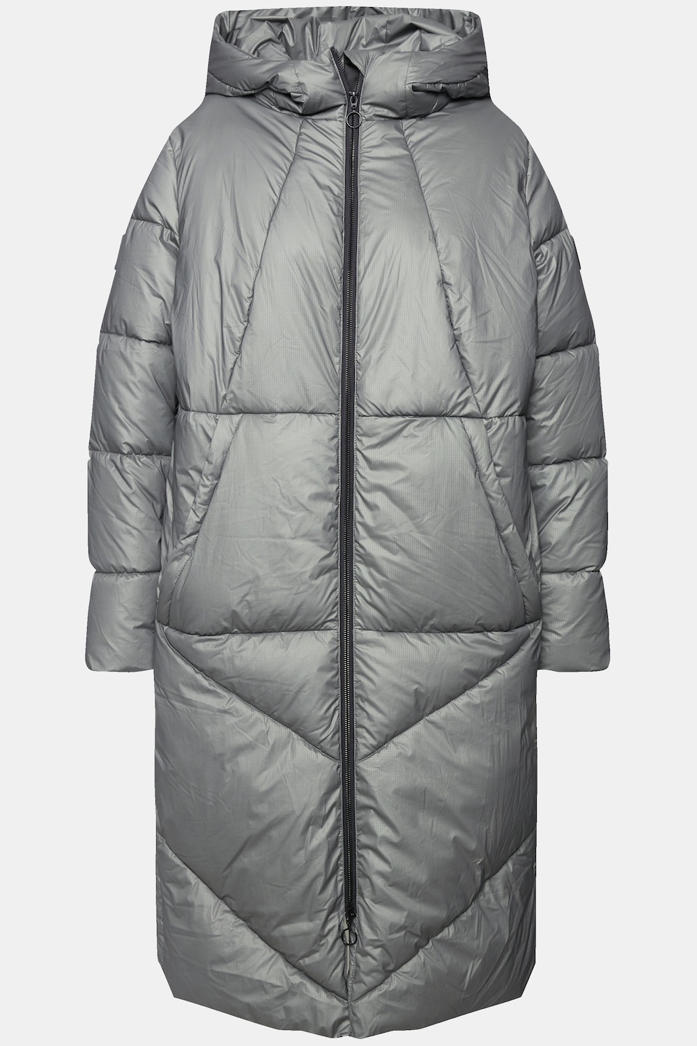 Stora storlekar Quiltad kappa, Dam, grå, storlek: 46/48, Polyester/Syntetfibrer, Ulla Popken