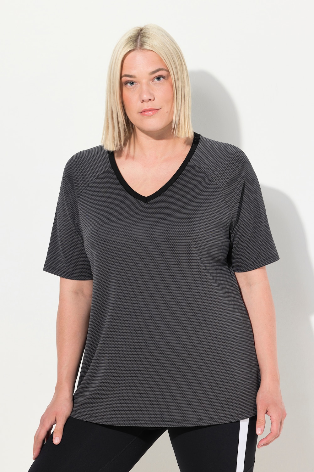 Große Größen Funktionsshirt, Damen, schwarz, Größe: 62/64, Polyester, Ulla Popken