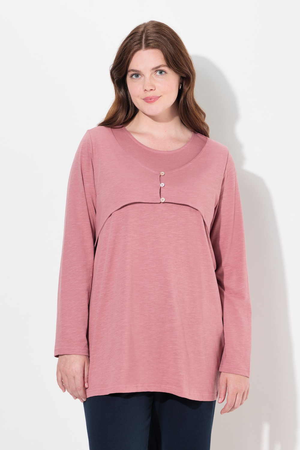 Große Größen Shirt, Damen, rosa, Größe: 46/48, Baumwolle, Ulla Popken