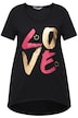 Tričko, nápis LOVE, výstřih do V, krátké rukávy