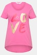 Half-Sleeve V-Neck LOVE Inscription T-Shirt