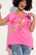Half-Sleeve V-Neck LOVE Inscription T-Shirt