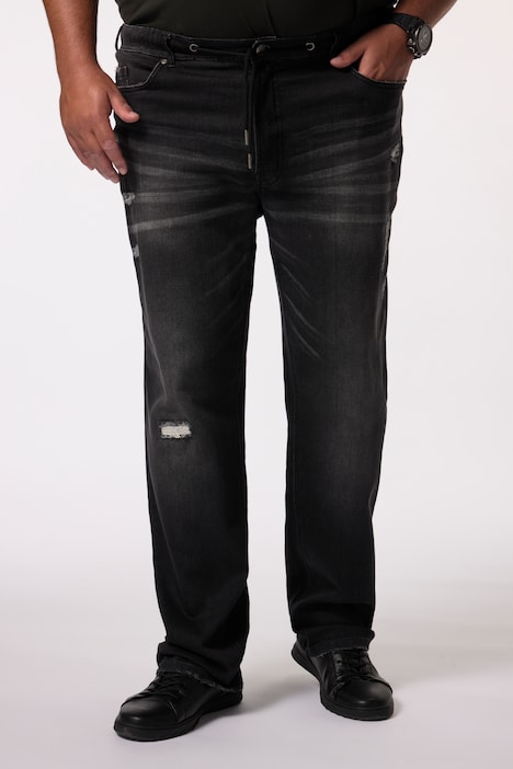 Men+ instap-jeans, Buik-Fit, Straight Fit, 5-pocket, tot 36/72