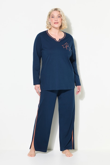 Star Motif Two-Piece Pajama Set