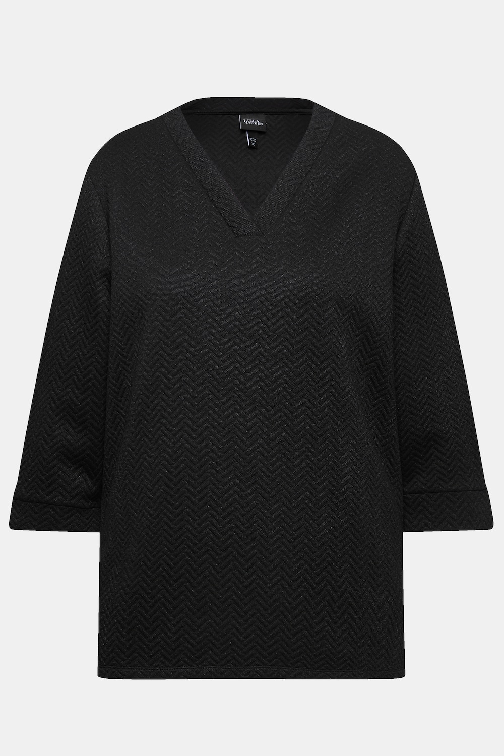 Stora storlekar Mjukiströja, Dam, svart, storlek: 46/48, Polyester, Ulla Popken