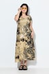 Maxikjole, A-linje, jersey, leopard, smock i bysten