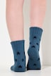 Kuschelsocken, 2er-Pack, Sterne/einfarbig