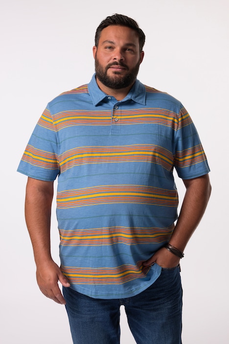 John F. Gee Poloshirt, Halbarm, Ringel, bis 8 XL