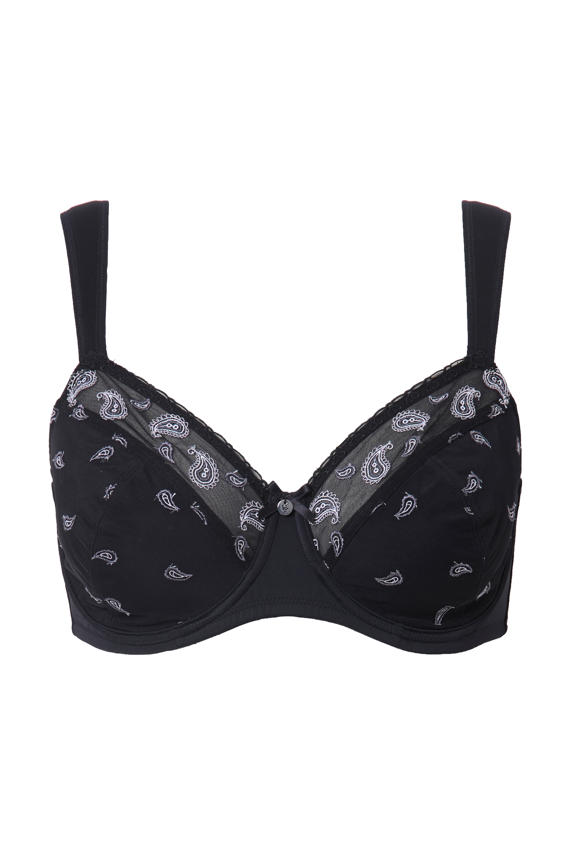 Ulla Popken Damen große Größen Bügel BH Paisleymuster Cup C F 833287