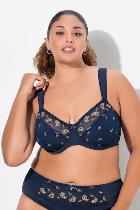 Reggiseno Con Ferretto E Pizzo Ulla Popken – Spalline Larghe Imbottite, Coppa B-F, Sostegno Ottimale E Sexy