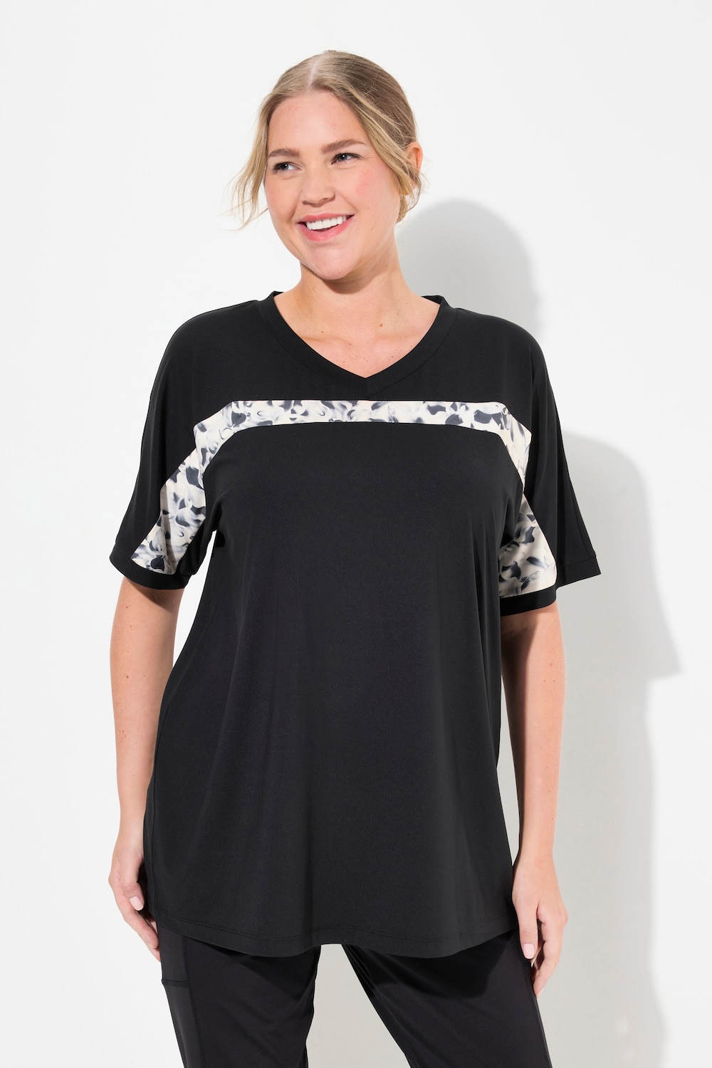 Große Größen Funktionsshirt, Damen, schwarz, Größe: 42/44, Ulla Popken