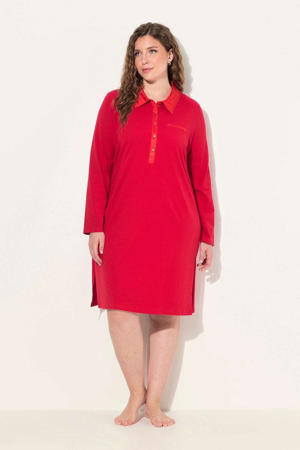 Große Größen Nachthemd, Damen, rot, Größe: 42/44, Baumwolle, Ulla Popken