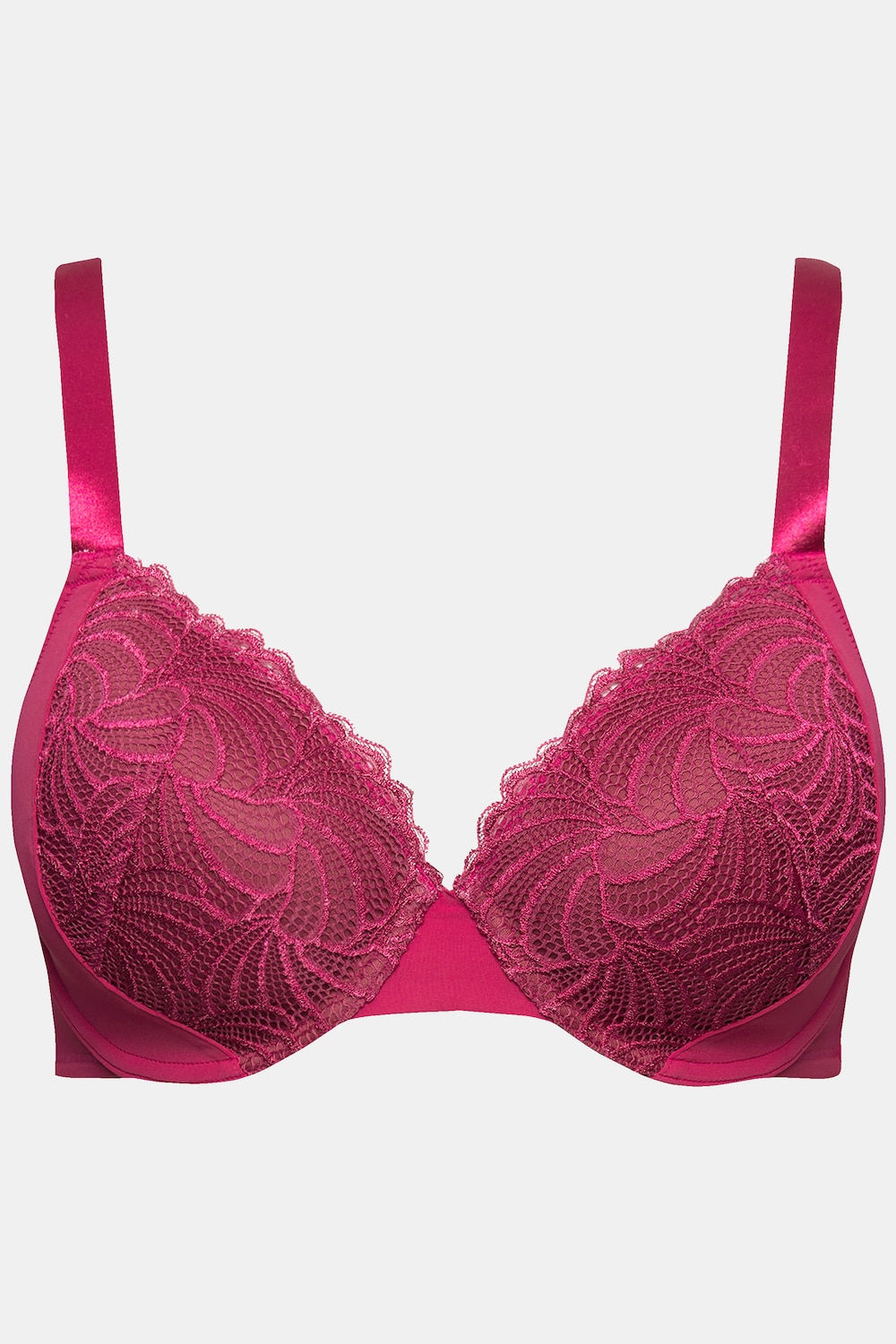 Stora storlekar Bygel-BH, Dam, rosa, storlek: 90B, Syntetfibrer/Elastan, Ulla Popken