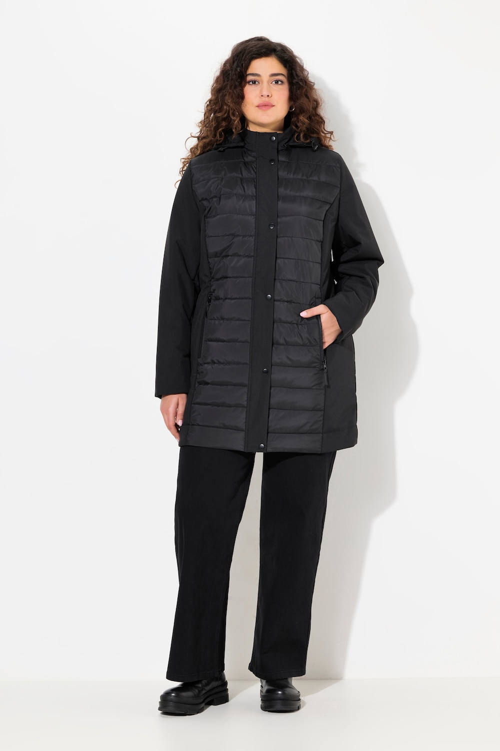 Große Größen HYPRAR Hybridjacke, Damen, schwarz, Größe: 50/52, Polyester, Ulla Popken