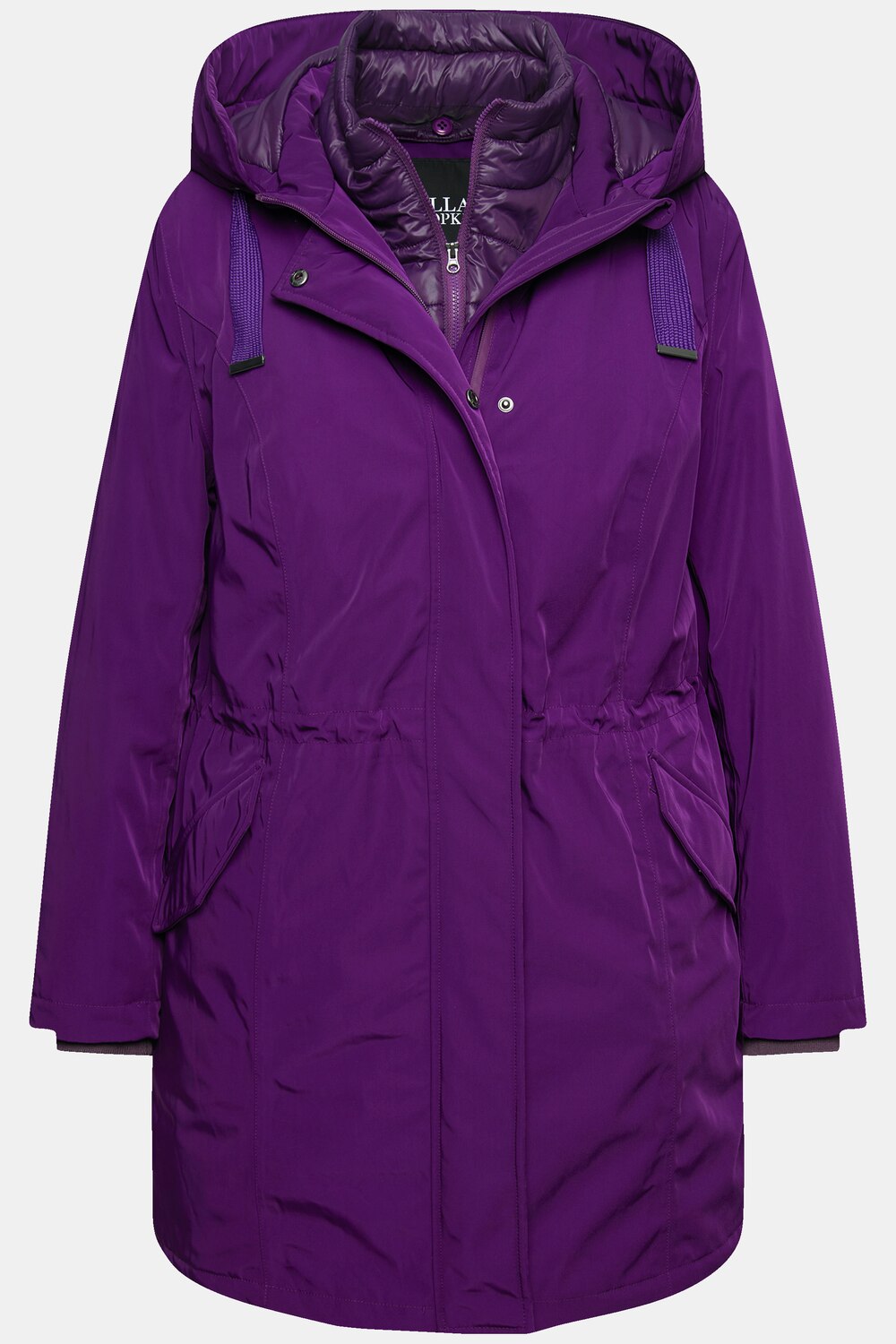 Stora storlekar HYPRAR Performance-parkas, Dam, lila, storlek: 42/44, Polyester/Syntetfibrer, Ulla Popken