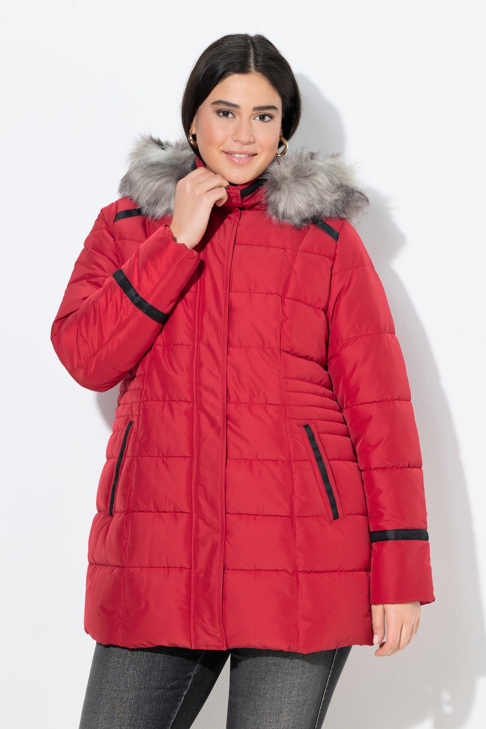 Große Größen HYPRAR Funktions-Steppjacke, Damen, rot, Größe: 46/48, Polyester, Ulla Popken