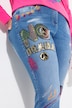 Comfortable Patched 5-Pocket Boyfriend Jeans