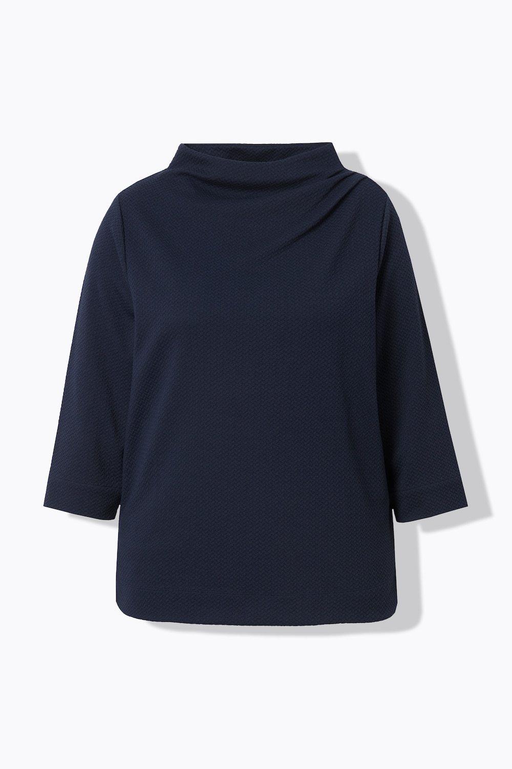 Stora storlekar Mjukiströja, Dam, blå, storlek: 46/48, Polyester/Viskos, Ulla Popken