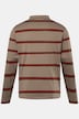 John F. Gee poloshirt, lange mouwen, strepen, tot 8XL
