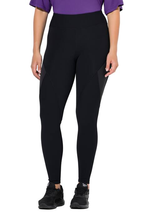 Funkční legíny, žebrovaný žerzej, kapsa na zip, recyklované