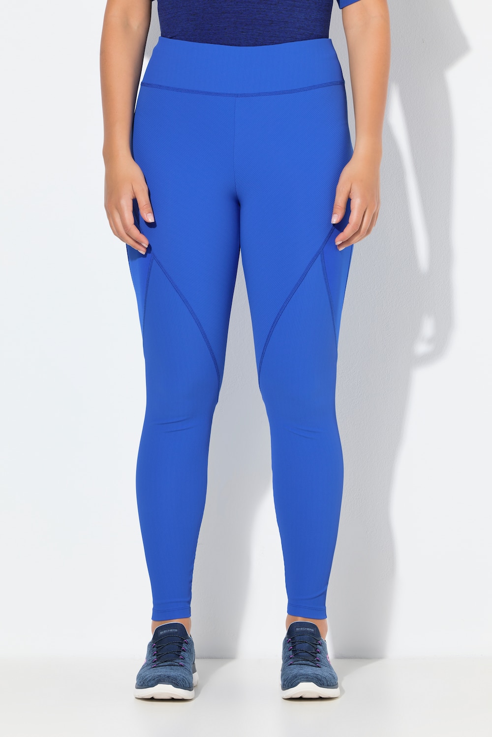 Große Größen Funktions-Leggings, Damen, blau, Größe: 58/60, Synthetische Fasern/Polyester/Elasthan, Ulla Popken