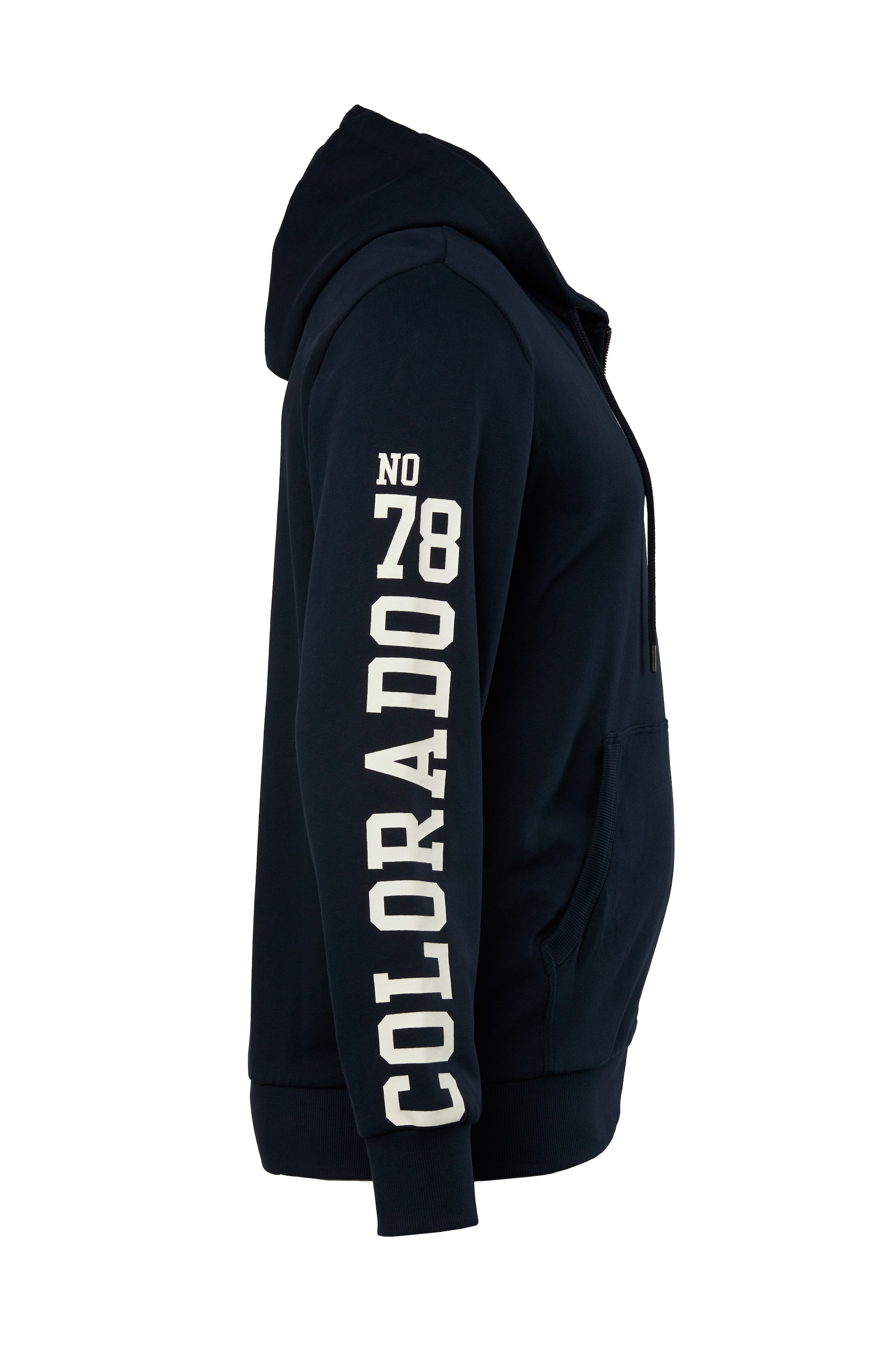John F. Gee Herren große Größen John F. Gee Hoodiejacke Ärmelprint Kängurutasche