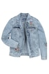John F. Gee jeansjakke, fløjlskrave, 4 lommer, op til str. 8XL