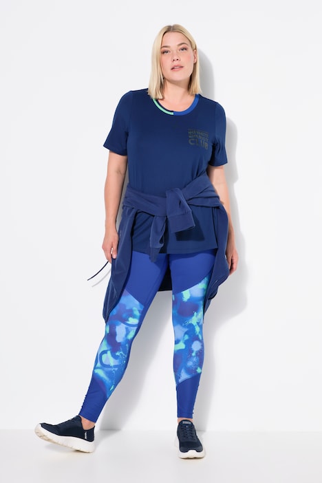 Sport-Leggings, schnelltrocknend, High Waist, Zipptasche