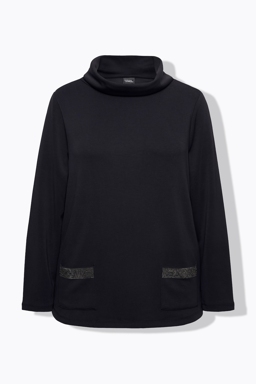 Stora storlekar Mjukiströja, Dam, grå, storlek: 46/48, Syntetfibrer/Polyester, Ulla Popken