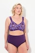 Soutien-gorge microfibre, fleurs, sans armatures, bonnet C-E