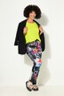 Colorful Pattern Elastic Waist Sweat Fabric Joggers