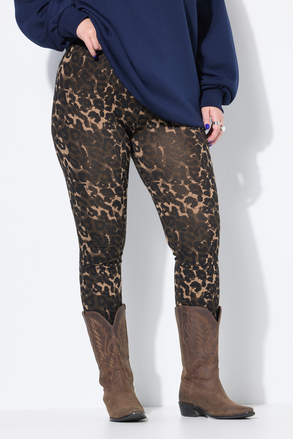 Leggings, High Waist, Tight Fit, Leo